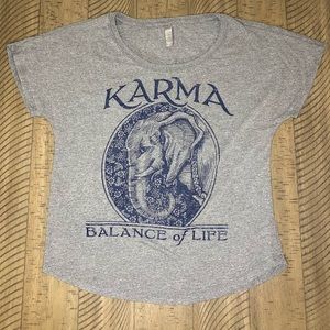 “Karma Balance of Life” Elephant T-Shirt